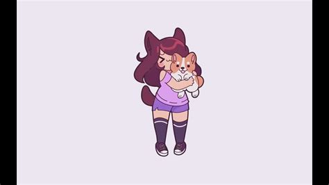 Aphmau With Her Pet Corgi Youtube