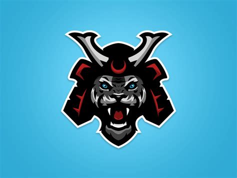 ronin mascot logo logodesign