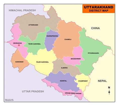Uttarakhand Map Download Free Map Of Uttarakhand In Pdf Infoandopinion