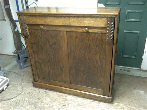 Restored Console Murphy Bed Furniture Restoration Cabinet Bed