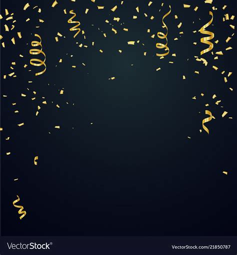 Celebration Background Template With Confetti Vector Image