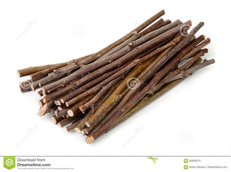 Stack Of Wooden Twigs Stock Image Image Of Horizontal 82840575