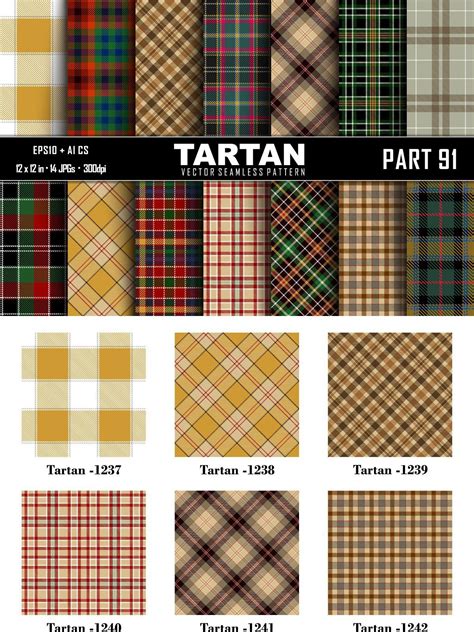 Seamless Tartan Pattern Part91 Tartan Pattern Clothing Fabric