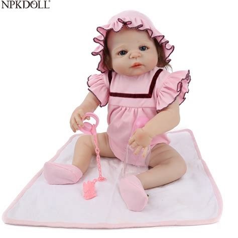 Npkdoll Reborn Doll 22 Inch Full Vinyl Girl Toys Lifelike Newborn