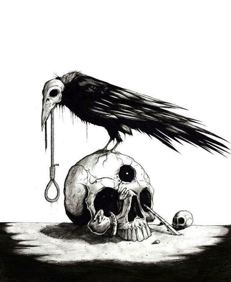 Pin By Jonas On Dessins Skull Art Art Crows Drawing