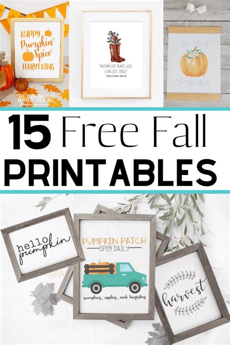 15 Beautiful Free Fall Printables Decorating For Fall On A Budget