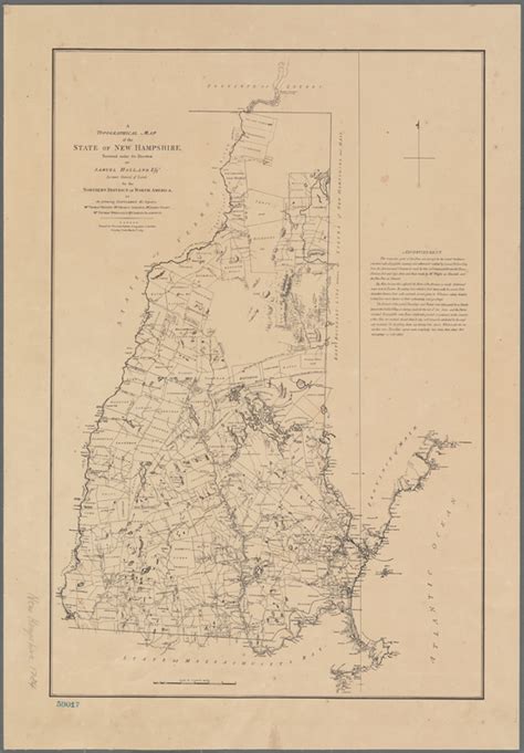 A Topographical Map Of The State Of New Hampshire Nypl