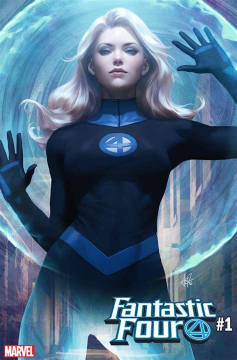 Fantastic Four 1 By Artgerm Lau Mujer Invisible Marvel Cómics