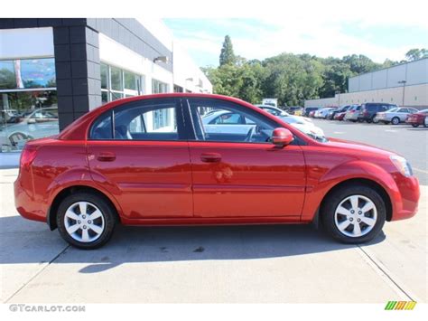 Tropical Red 2010 Kia Rio Lx Sedan Exterior Photo 71016821