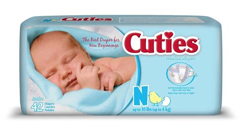 Cuties Baby Diapers Size Newborn 42 Diapers