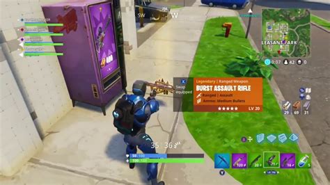 How do vending machines work in 'fortnite?' in fortnite, vending machines spawn at random locations on the map and there are five levels of rarity. fortnite vending machine glitch - YouTube