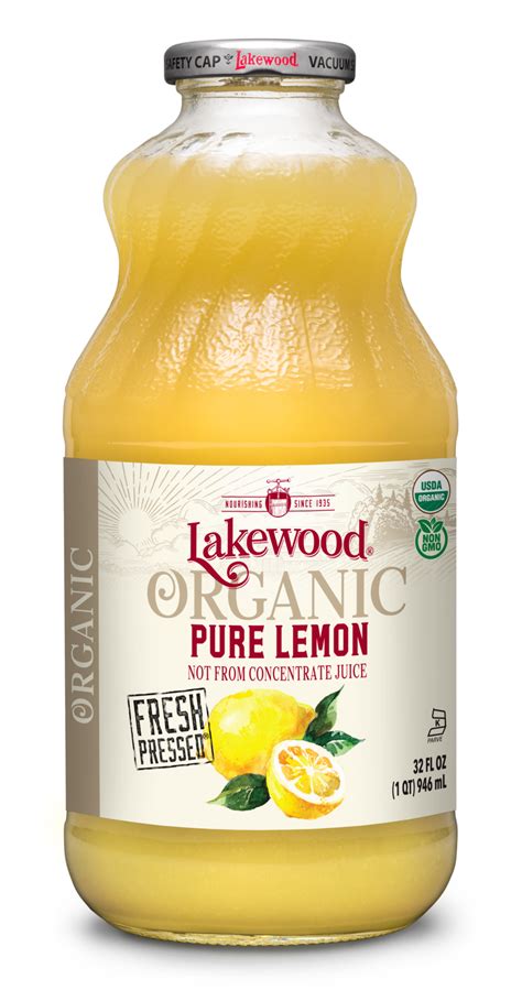 Organic PURE Lemon (32 oz, 6 pack) in 2021 | Organic lemon juice, Organic lemons, Organic juice