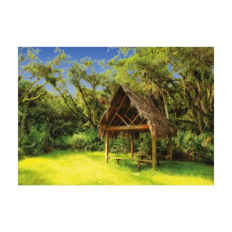 Tiki Bar Jigsaw Puzzle Tiki Hut In Dreamy Fantasy Forest Tropical
