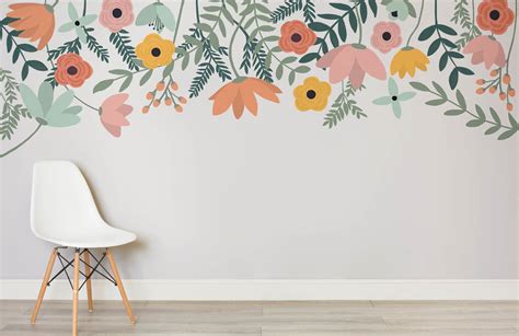 Floral Wallpaper And Flower Wall Murals Free Delivery Hovia Kids