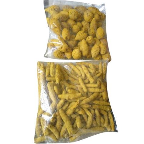 Yellow Dry Turmeric Finger Packaging Size 10 Kg For For Cooking At