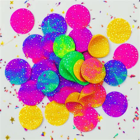 Gloeiende Rainbow Confetti Glitter · Creative Fabrica