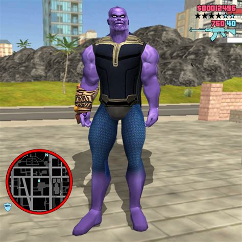 Thanos Rope Hero Vice Town 13 Apk Mod For Mobile Phone