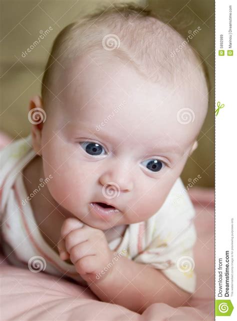 Baby Is Thinking Royalty Free Stock Images Image 5892989