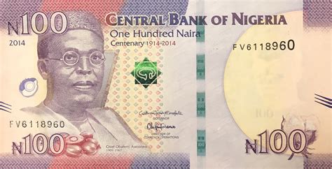 100 Naira Nigerias 100 Years Of Existence Nigeria Numista