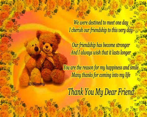 Thank You My Dear Friend Free Friends Ecards Greeting Cards 123