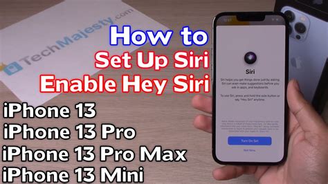 How To Set Up Siri And Enable Hey Siri Iphone 13 Iphone 13 Pro Iphone 13 Pro Max Iphone 13