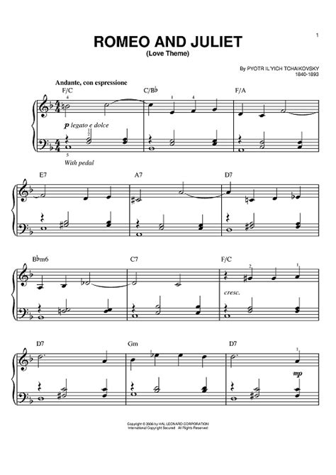 Free and guaranteed quality with ukulele chord charts, transposer and auto scroller. Romeo And Juliet (Love Theme) | Romeo and juliet, Sheet music, Music