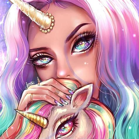 Love Your Unicorn 💖 Janitaartist Unicorn Drawing Unicorn Wallpaper