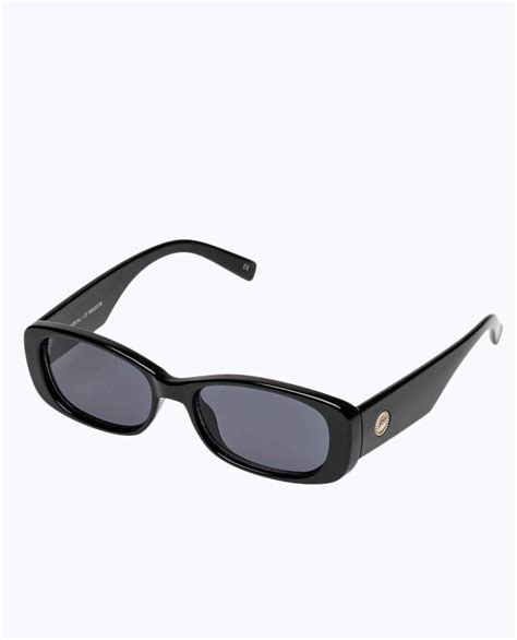 Le Specs Unreal Shiny Black Sunglasses Ozmosis Sunglasses