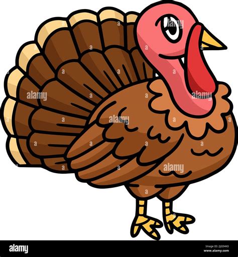 Thanksgiving Turkey Cartoon Colored Clipart Stock Vector Image And Art