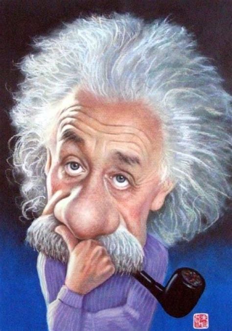 ~ Albert Einstein Caricature Sketch Caricature Caricature Drawing