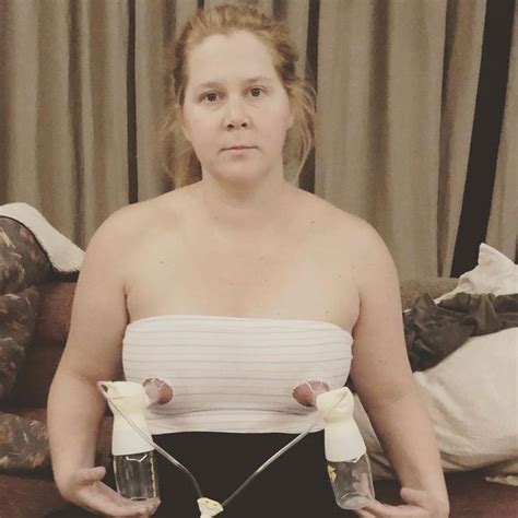 Amy Schumer Shares Candid Snap Of Herself Using A Breast Pump Mirror Online