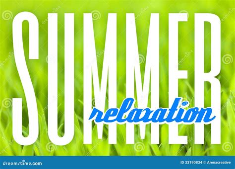 Summer Relaxation Background Stock Photo Image Of Green Garden 33190834