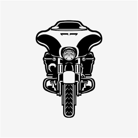 Premium Vector American Cruiser Motorbike Vector Art Silhouette