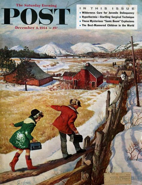 The Saturday Evening Post December 4 1954 At Wolfgangs