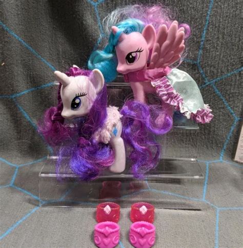 My Little Pony G4 Princess Celestia And Rarity Fashion Style Brushable