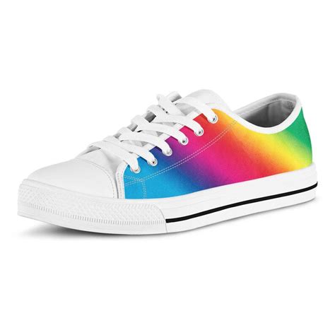 Rainbow Sneakers Gay Pride Shoes Lgbt Wedding Shoes Etsy