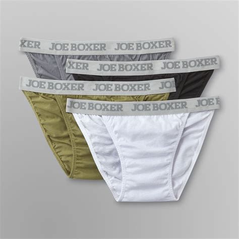 Joe Boxer Mens Bikini Style Underwear 4 Pack