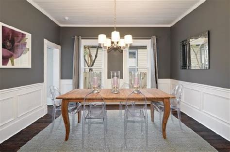Charcoal Gray Paint Color Eclectic Dining Room Benjamin Moore