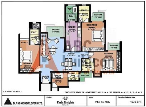 DLF Park Place Floor Plan - FloorPlan.in