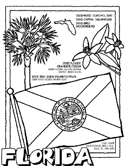 Pennsylvania statehood united states postage stamp coloring page. #Florida State Symbol Coloring Page by Crayola. Print or ...