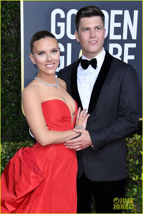 Scarlett Johansson Wows In Plunging Red Gown At Golden Globes 2020