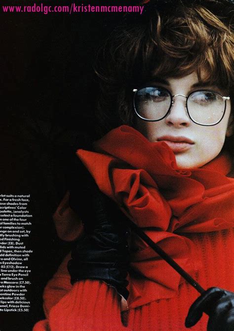 Kristen Mcmenamy Photography By Pamela Hanson For Elle Magazine Uk November 1985