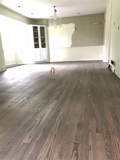 The nice thing about white oak flooring is that you can either stain it or leave it unstained. My floors... 50 half classic grey, special walnut and a ...