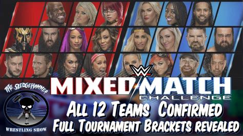 All 12 Wwe Mixed Match Challenge Teams Announced Full Team Roster