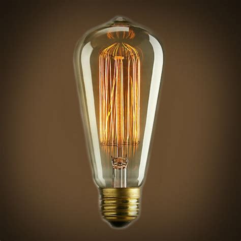 Vintage 1910 Reproduction 60 Watt Edison Clear Light Bulb