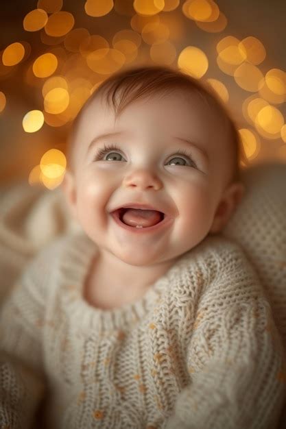 Premium Photo Portrait Of A Smiling Baby