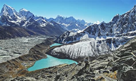 Beautiful View From Gokyo Ri Everest Region Nepal By Maciej Bledowski