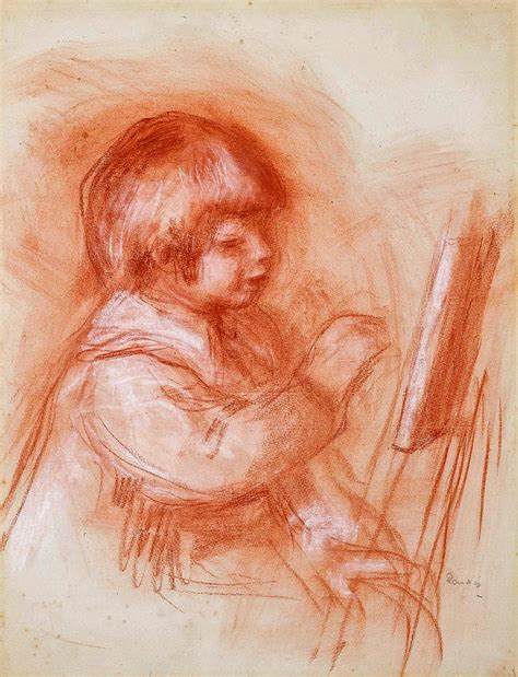 Pierre Auguste Renoir Le Petit Peintre Coco Peignant 1905 Painting By