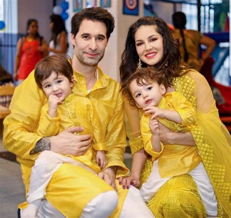 Sunny Leone Out And About With Sons Asher And Noah Singh Weber Masala