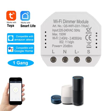 1ch Diy Mini Wifi Dimmer Module Smart Light Dimmer Breaker Controller